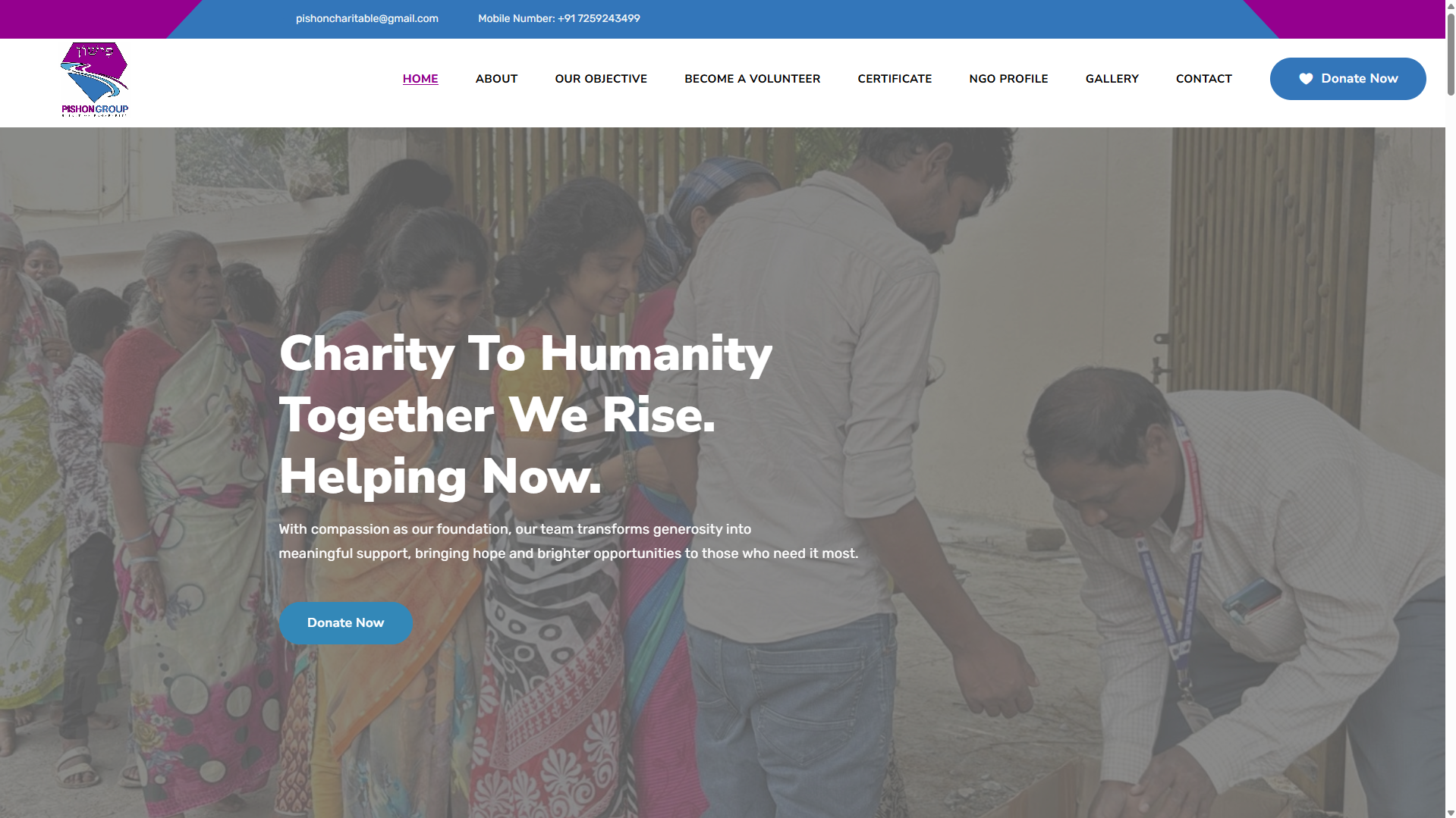 Premium Charity Website